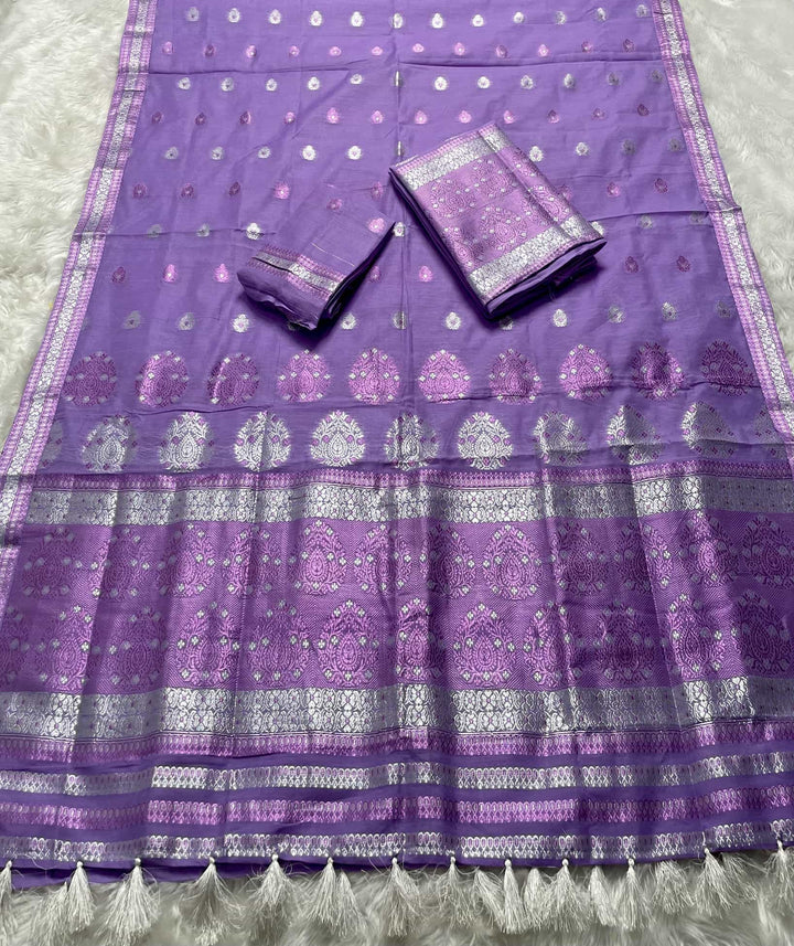 Weaving Colouring Jari AC Cotton* Mekhela Sador