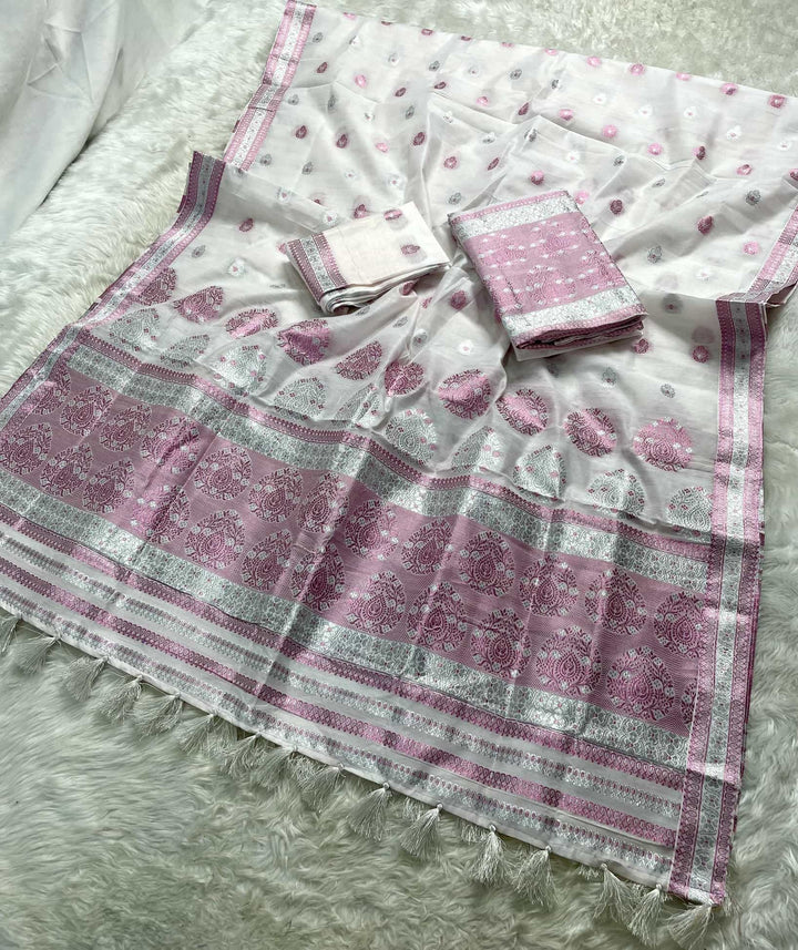 Weaving Colouring Jari AC Cotton* Mekhela Sador