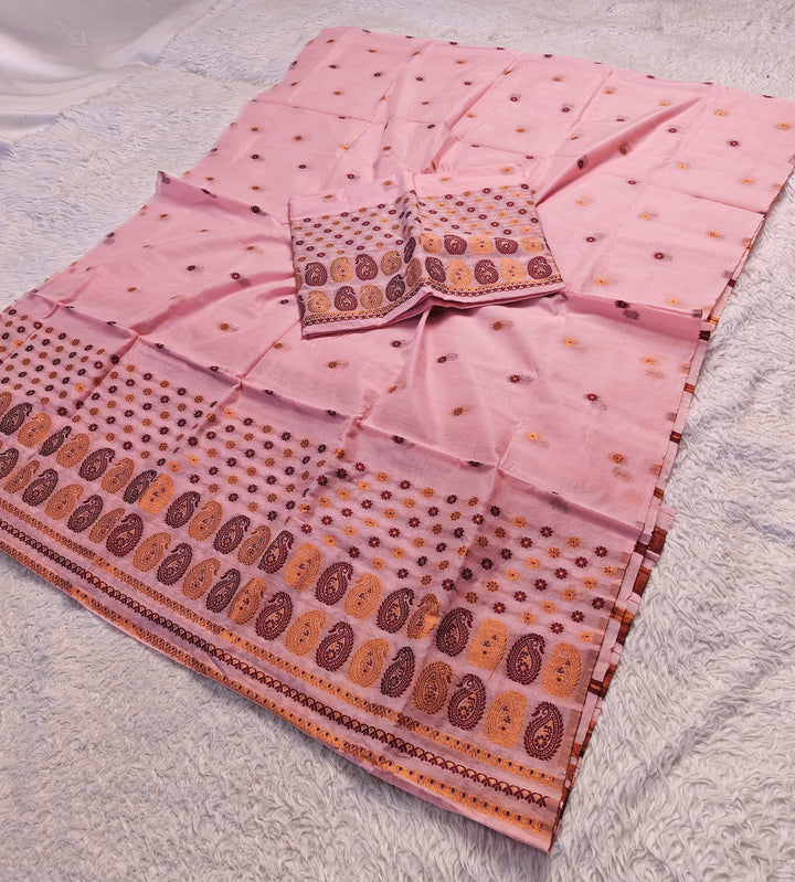 Jari & Dhaga Weaving Work Premium Cotton* Mekhela Sador