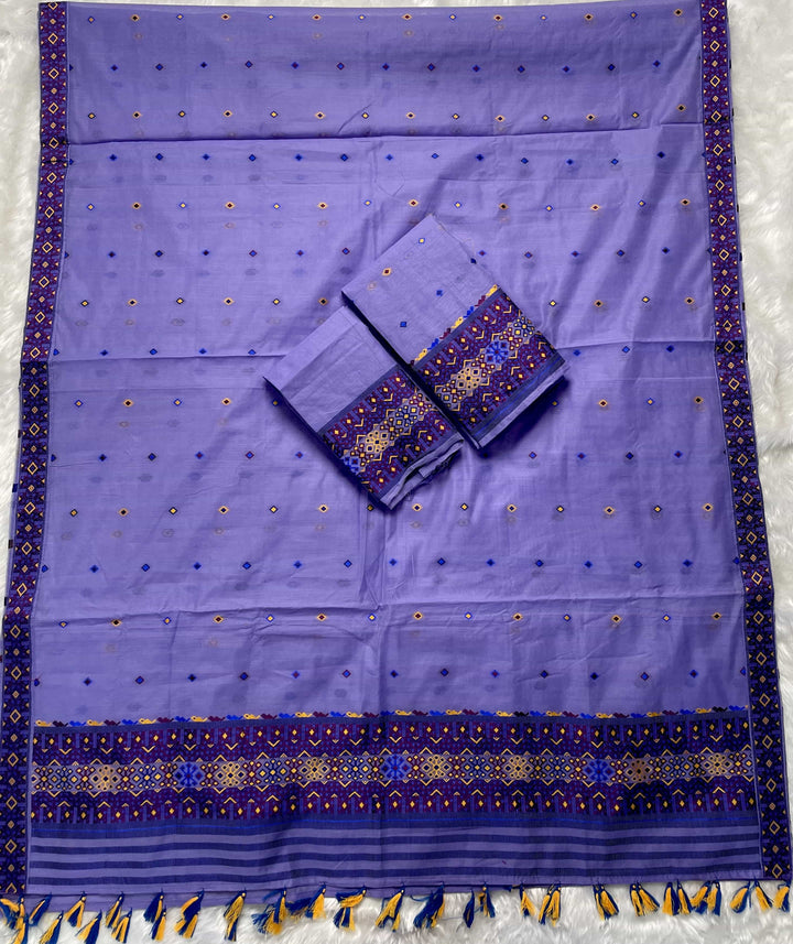 Ready-To-Wear Multi-Dhaga Work AC Cotton* Mekhela Sador