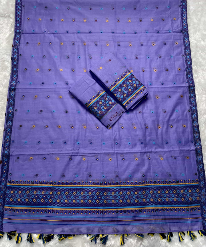 Ready-To-Wear Multi-Dhaga Work AC Cotton* Mekhela Sador