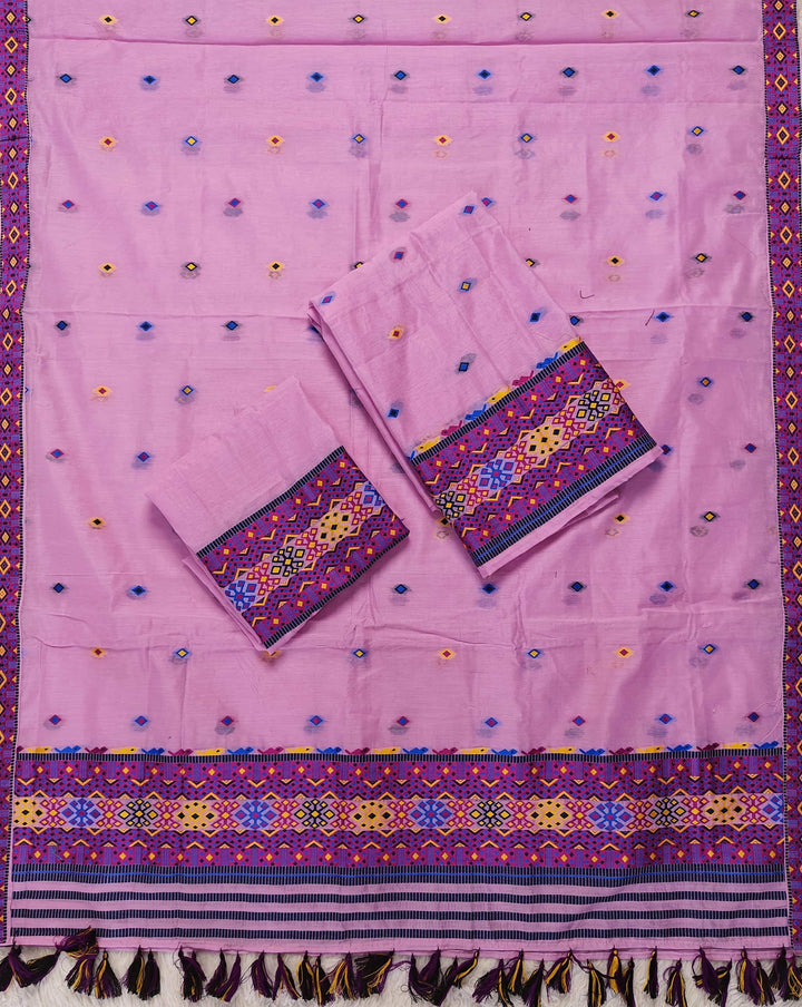Ready-To-Wear Multi-Dhaga Work AC Cotton* Mekhela Sador