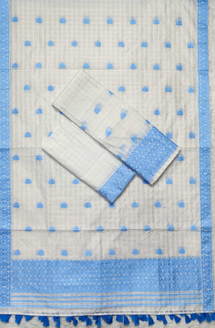Ready-To-Wear Cotton Checks* Mekhela Sador