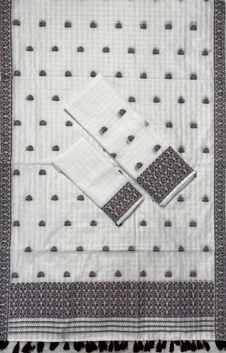 Ready-To-Wear Cotton Checks* Mekhela Sador