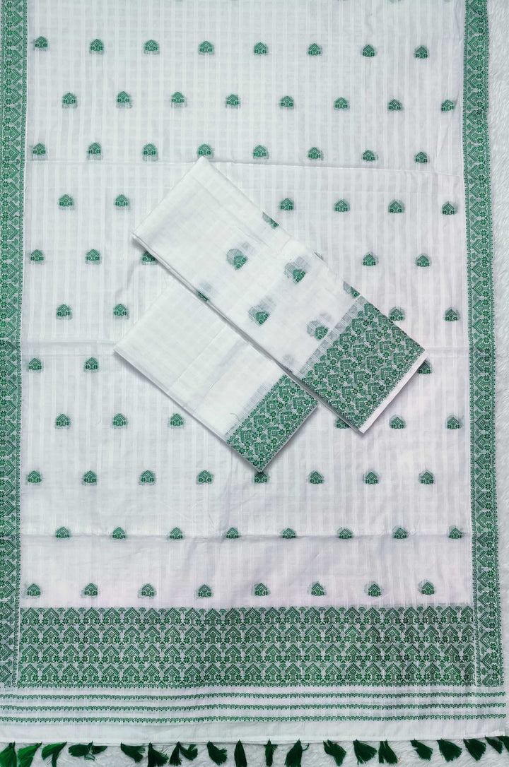 Ready-To-Wear Cotton Checks* Mekhela Sador