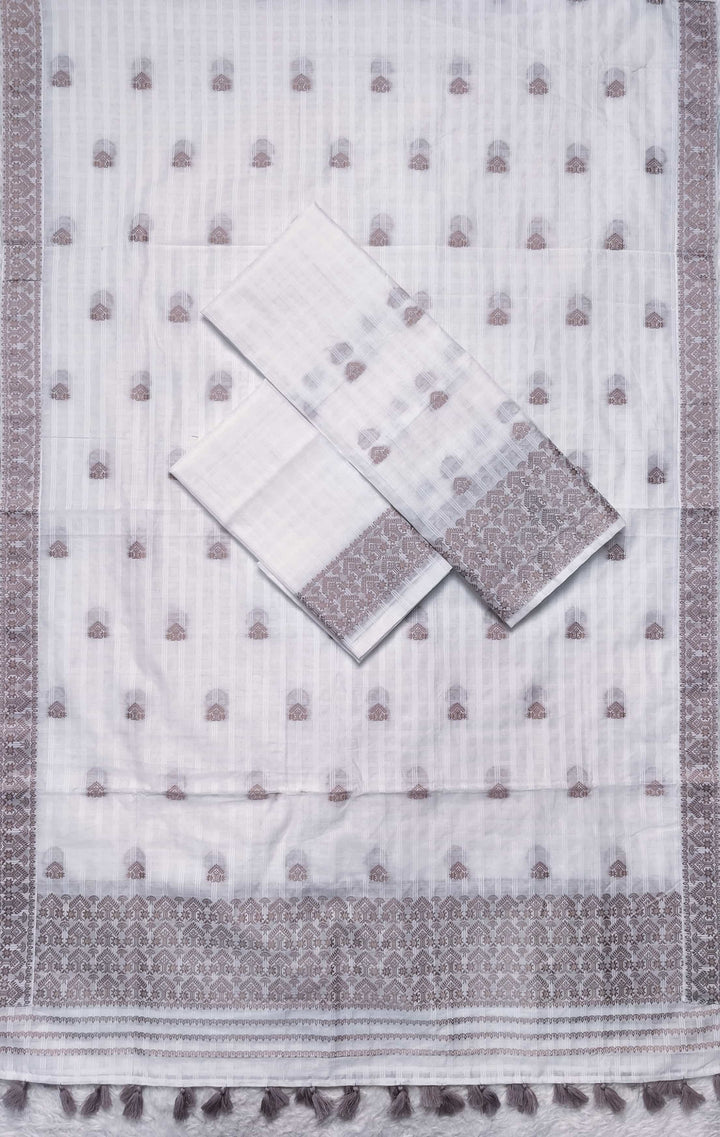 Ready-To-Wear Cotton Checks* Mekhela Sador