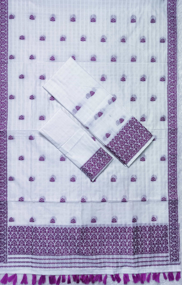 Ready-To-Wear Cotton Checks* Mekhela Sador