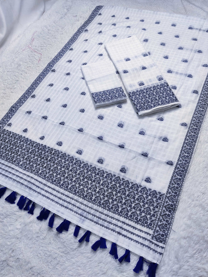 Ready-To-Wear Cotton Checks* Mekhela Sador
