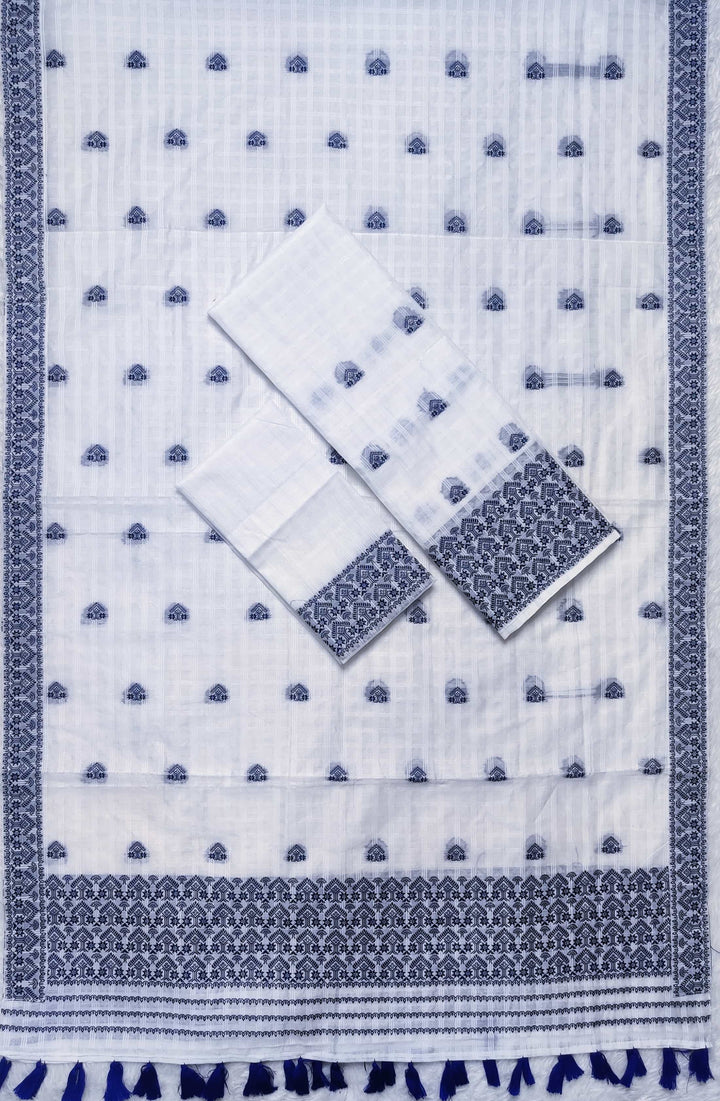 Ready-To-Wear Cotton Checks* Mekhela Sador