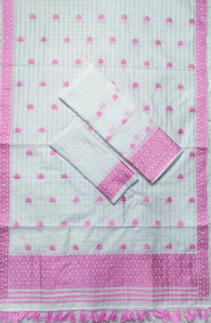 Ready-To-Wear Cotton Checks* Mekhela Sador