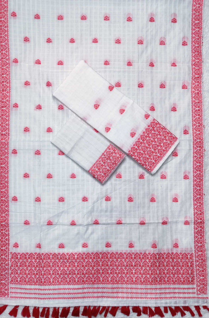 Ready-To-Wear Cotton Checks* Mekhela Sador