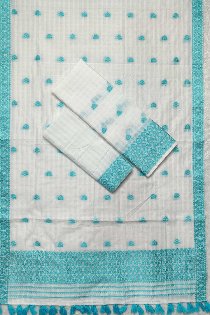 Ready-To-Wear Cotton Checks* Mekhela Sador