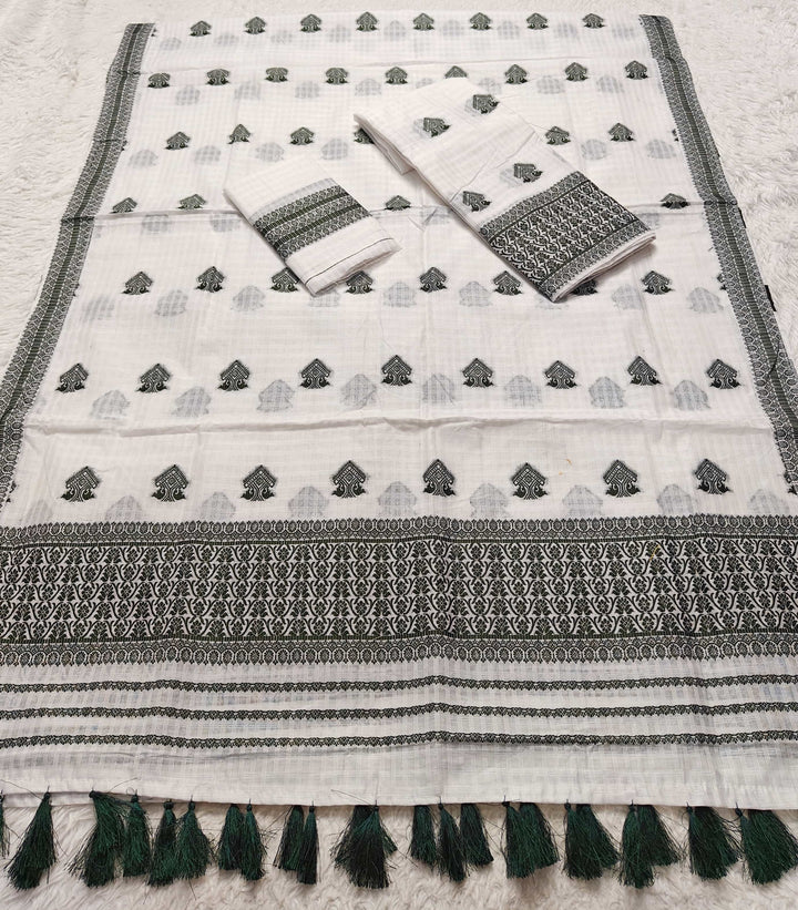 Ready-To-Wear Cotton Checks* Mekhela Sador