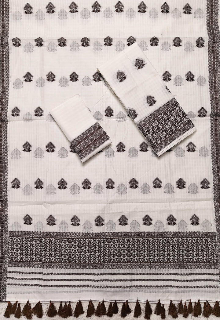 Ready-To-Wear Cotton Checks* Mekhela Sador