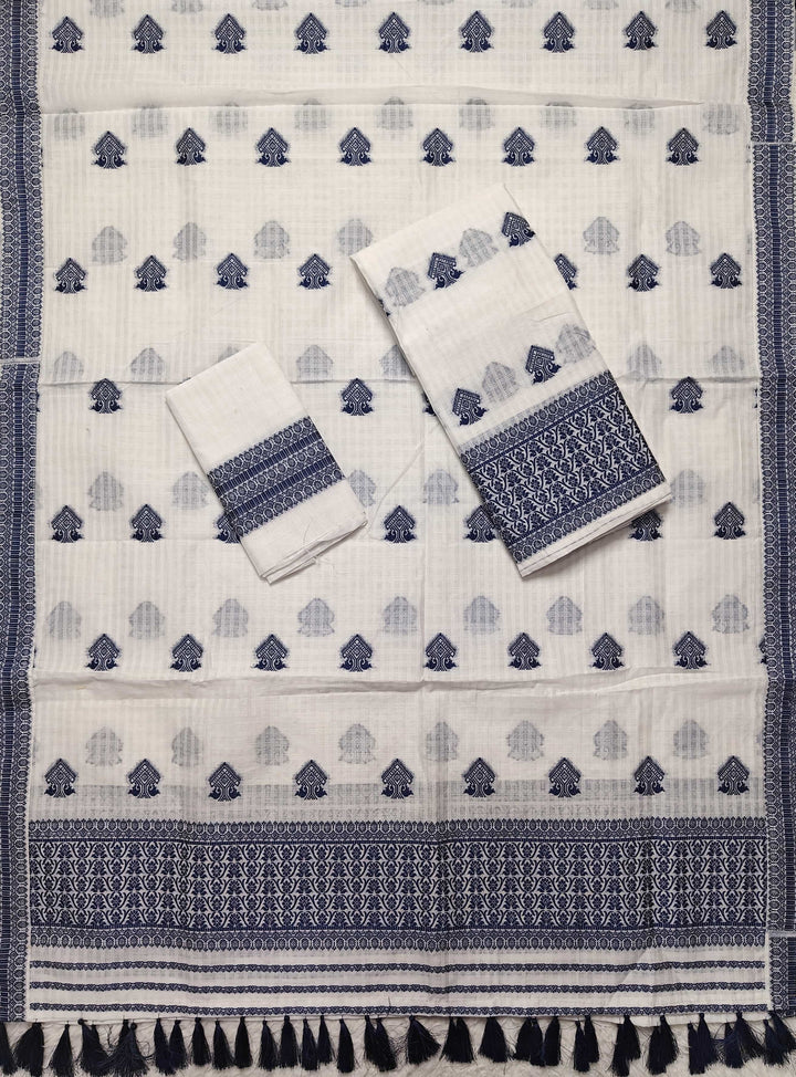 Ready-To-Wear Cotton Checks* Mekhela Sador