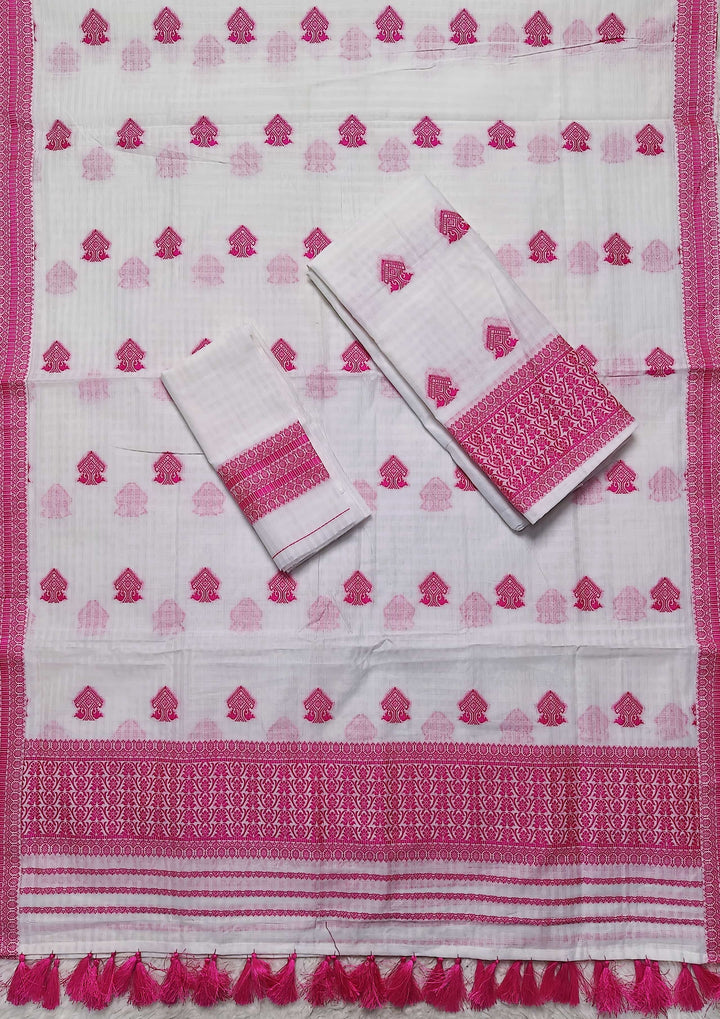 Ready-To-Wear Cotton Checks* Mekhela Sador