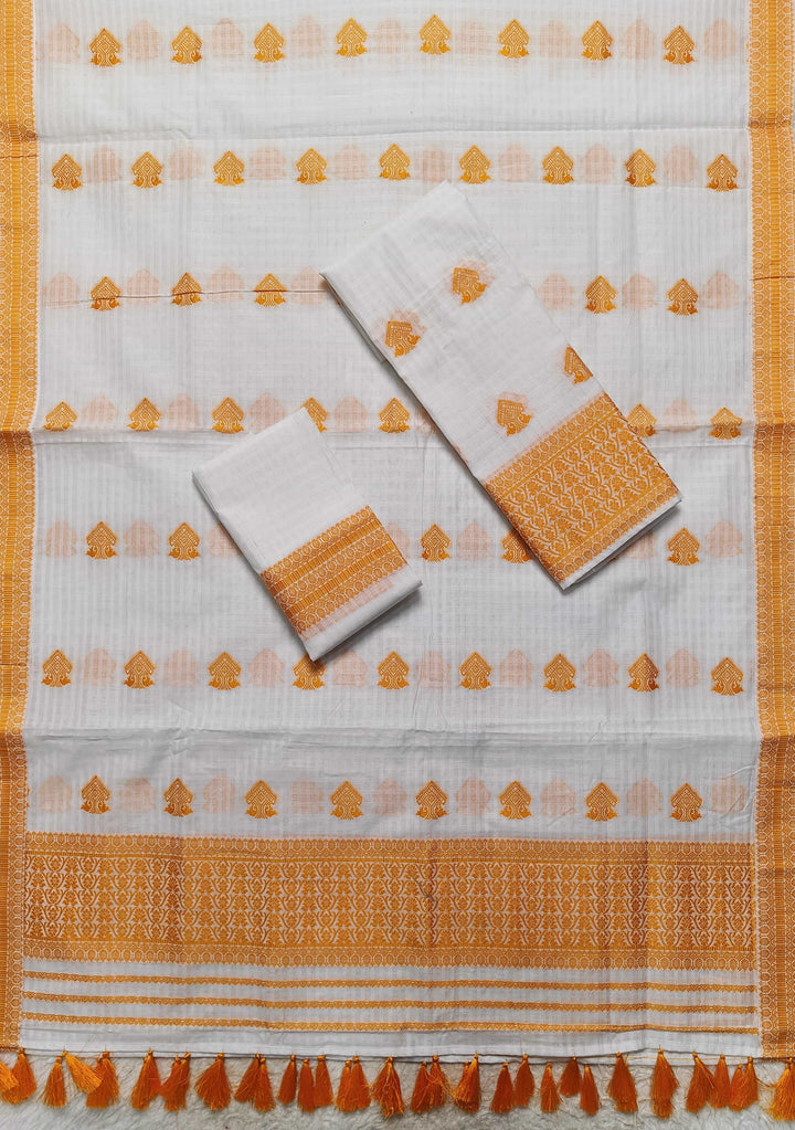 Ready-To-Wear Cotton Checks* Mekhela Sador