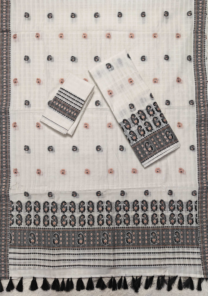 Ready-To-Wear Cotton Checks* Mekhela Sador