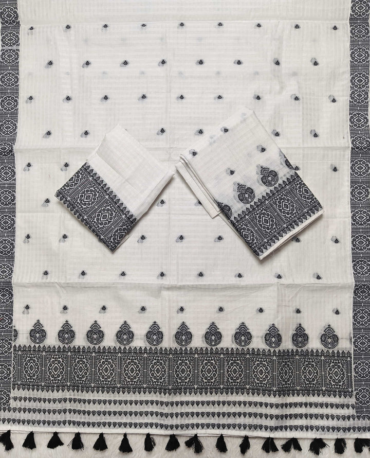 Ready-To-Wear Cotton Checks* Mekhela Sador