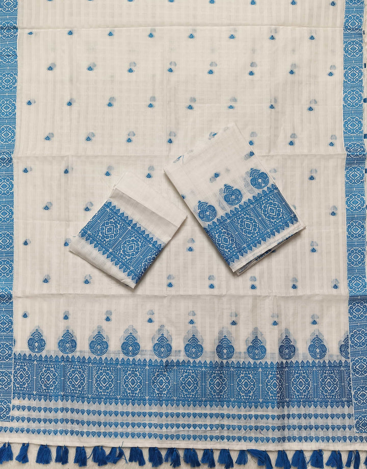 Ready-To-Wear Cotton Checks* Mekhela Sador