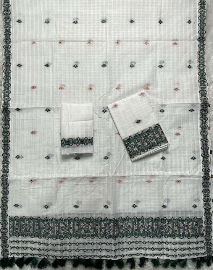 Ready-To-Wear Cotton Checks* Mekhela Sador