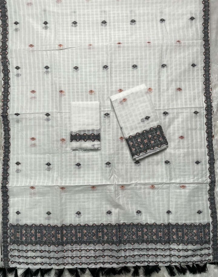 Ready-To-Wear Cotton Checks* Mekhela Sador