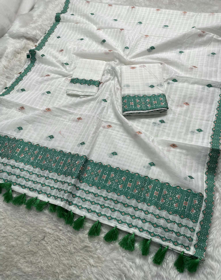 Ready-To-Wear Cotton Checks* Mekhela Sador