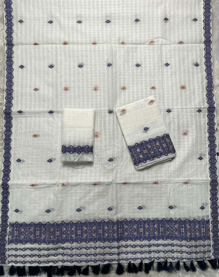 Ready-To-Wear Cotton Checks* Mekhela Sador