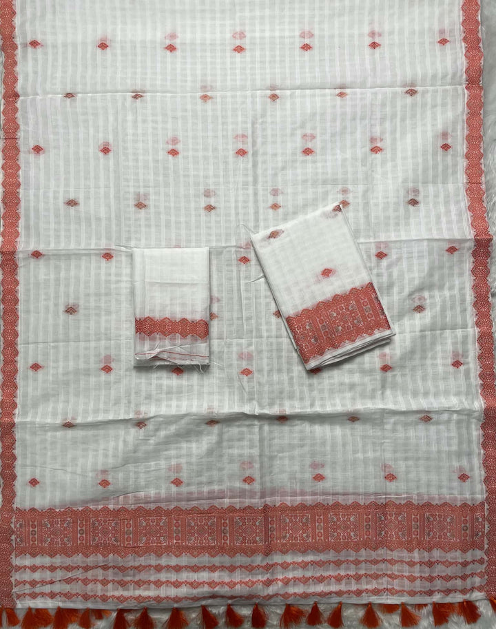 Ready-To-Wear Cotton Checks* Mekhela Sador