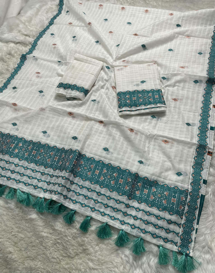Ready-To-Wear Cotton Checks* Mekhela Sador