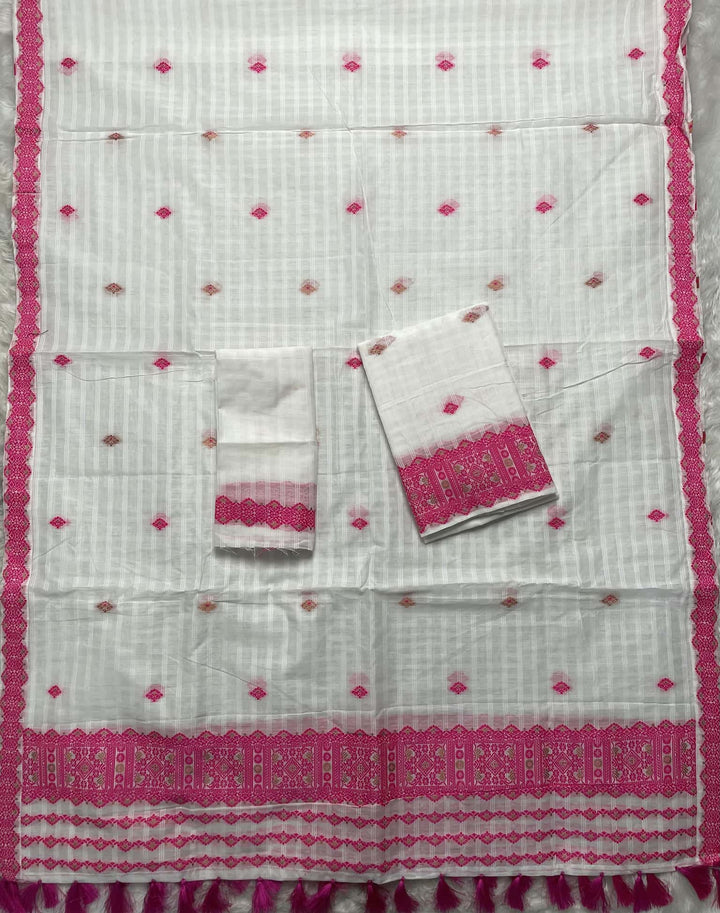 Ready-To-Wear Cotton Checks* Mekhela Sador