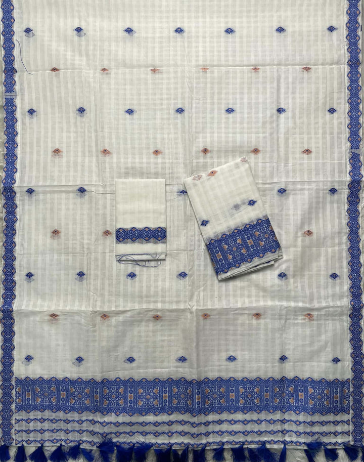 Ready-To-Wear Cotton Checks* Mekhela Sador