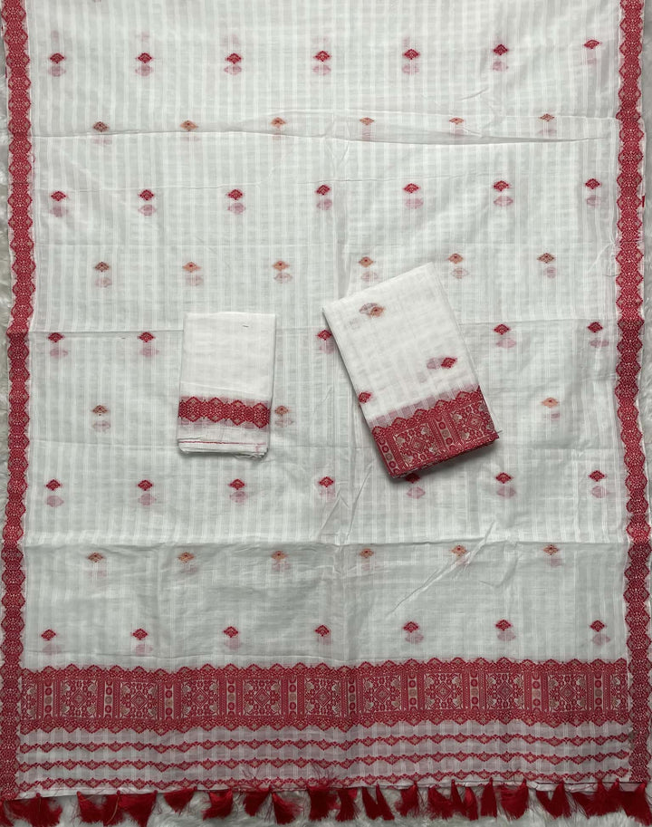 Ready-To-Wear Cotton Checks* Mekhela Sador