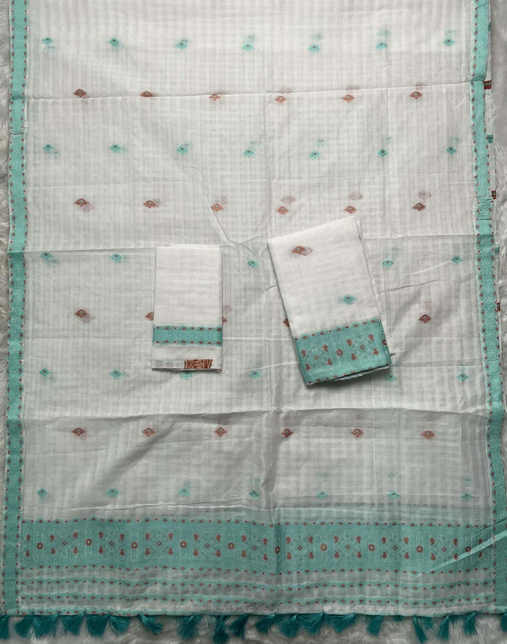 Ready-To-Wear Cotton Checks* Mekhela Sador