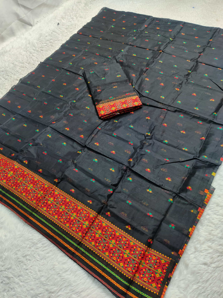 Weaving -Multi-Dhaga Work AC Cotton* Mekhela Sador