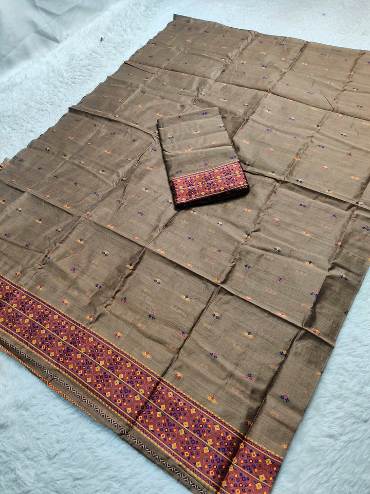 Weaving -Multi-Dhaga Work AC Cotton* Mekhela Sador