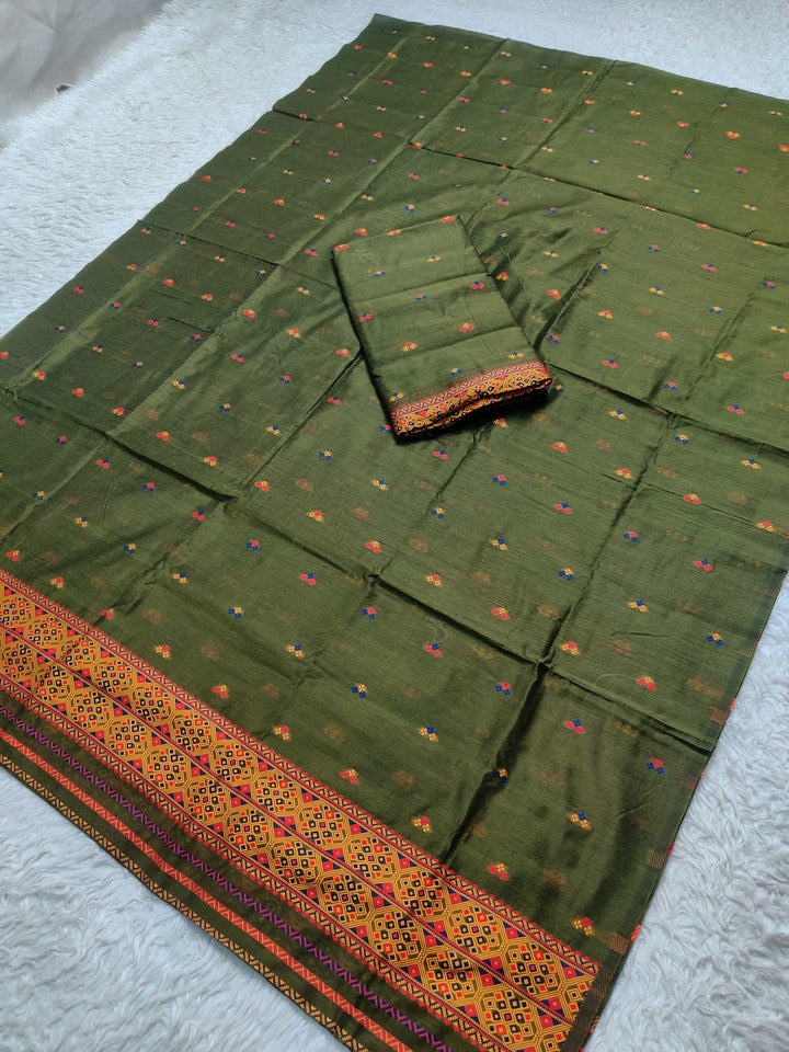 Weaving -Multi-Dhaga Work AC Cotton* Mekhela Sador