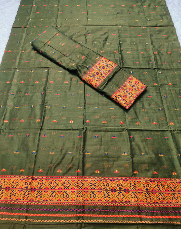 Weaving -Multi-Dhaga Work AC Cotton* Mekhela Sador