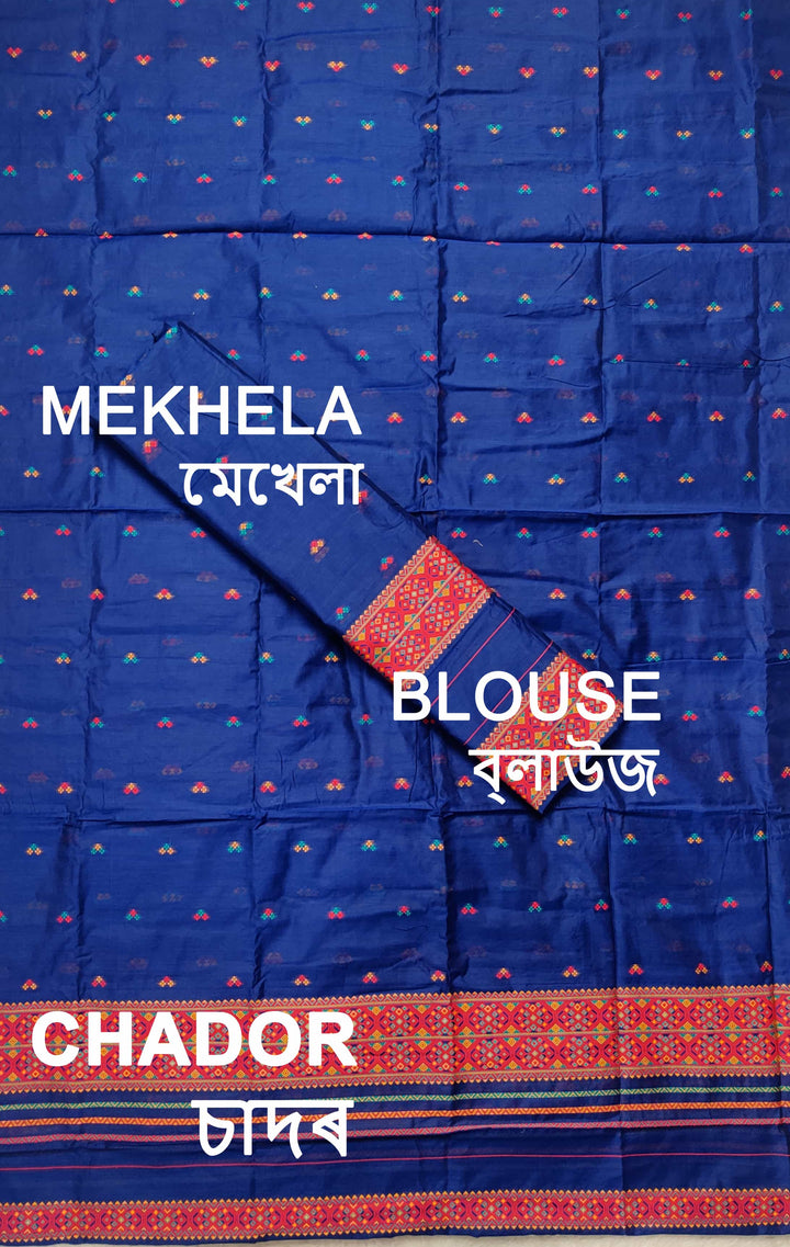 Weaving -Multi-Dhaga Work AC Cotton* Mekhela Sador