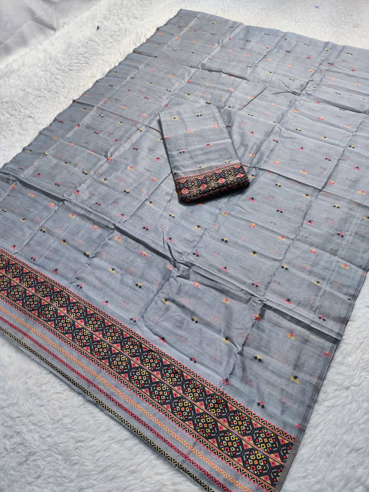 Weaving -Multi-Dhaga Work AC Cotton* Mekhela Sador