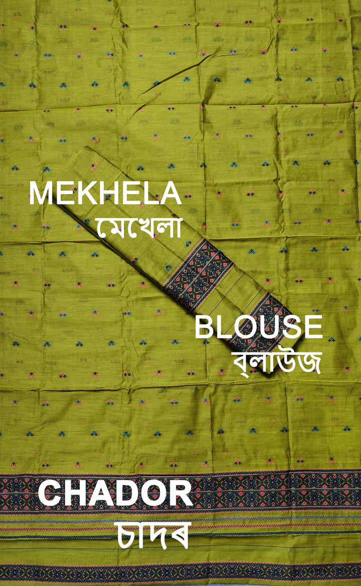 Weaving -Multi-Dhaga Work AC Cotton* Mekhela Sador