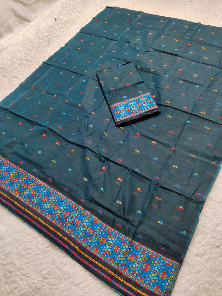 Weaving -Multi-Dhaga Work AC Cotton* Mekhela Sador