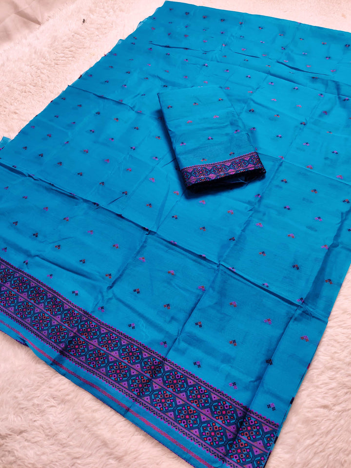 Weaving -Multi-Dhaga Work AC Cotton* Mekhela Sador