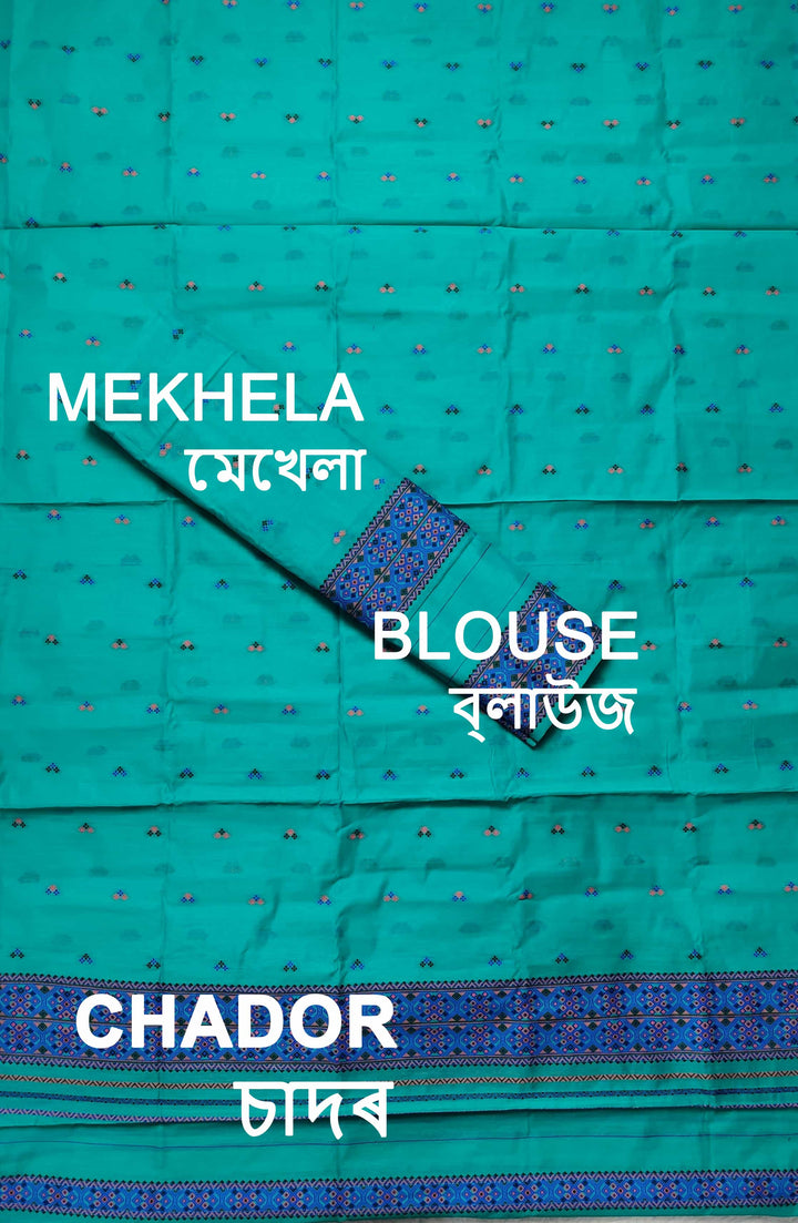 Weaving -Multi-Dhaga Work AC Cotton* Mekhela Sador