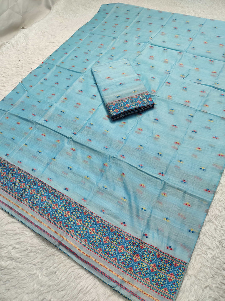 Weaving -Multi-Dhaga Work AC Cotton* Mekhela Sador