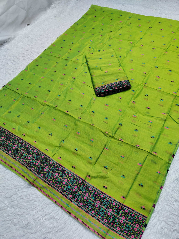 Weaving -Multi-Dhaga Work AC Cotton* Mekhela Sador