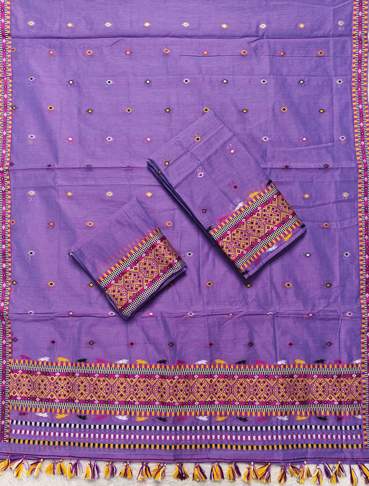 Ready-To-Wear Multi-Dhaga Work AC Cotton* Mekhela Sador