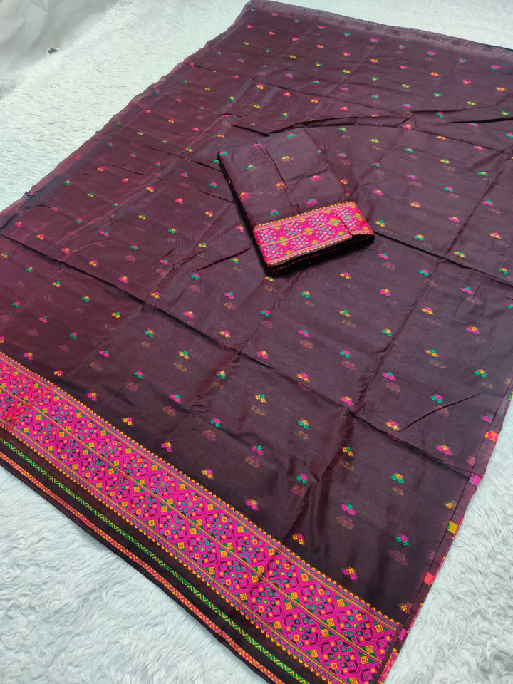 Weaving -Multi-Dhaga Work AC Cotton* Mekhela Sador