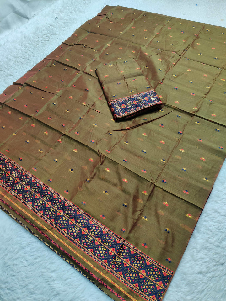 Weaving -Multi-Dhaga Work AC Cotton* Mekhela Sador