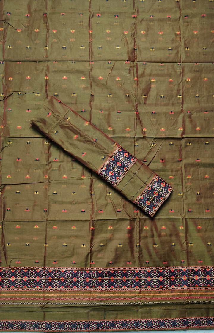 Weaving -Multi-Dhaga Work AC Cotton* Mekhela Sador
